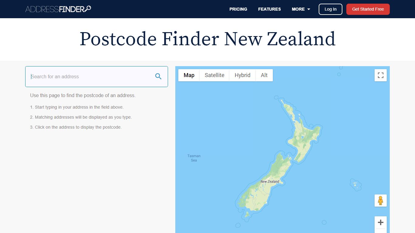 Address and Postcode Finder | AddressFinder New Zealand